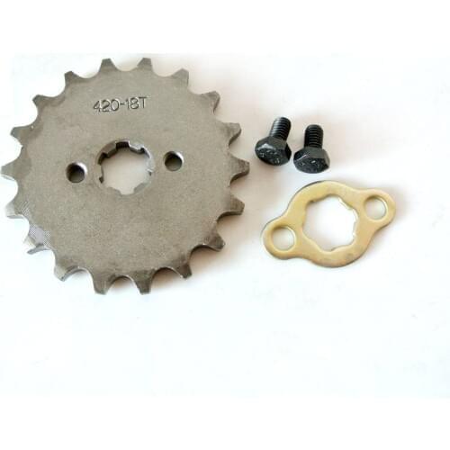 420 Chain 18 Tooth Sprocket 17mm Fits 125cc 140cc 150cc 160cc ATV Dirt Bike