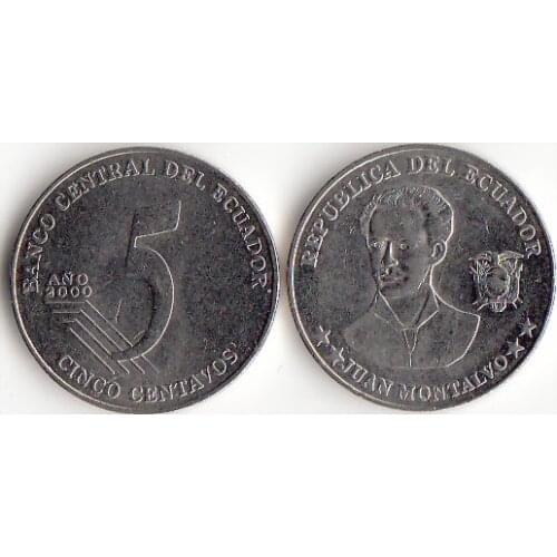 Ecuador 5 Cents America Coins Original Rare Coin Commemorative Edition 100% Real