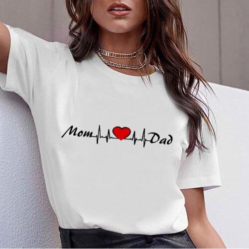 Womens T-shirt Medical ECG Printing T-shirt Ladies Summer Harajuku Graphic T-shirt Top Fashion Ullzang T-shirt Women Clothing
