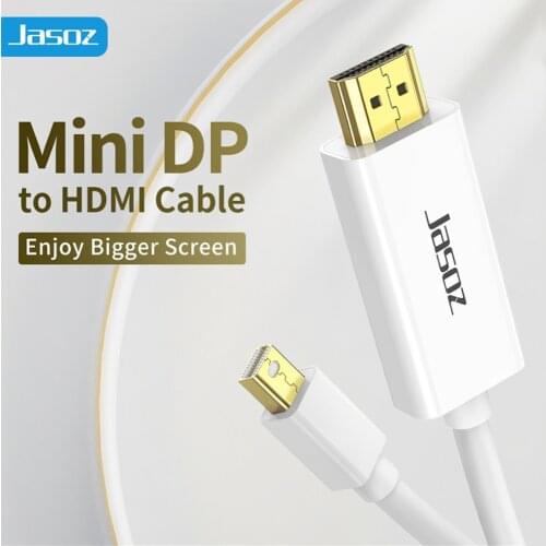 Jasoz Mini Displayport to HDMI Cable 3m Thunderbolt 2 HDMI Converter For MacBook Air 13 iMac Chromebook Mini DP to HDMI Adapter