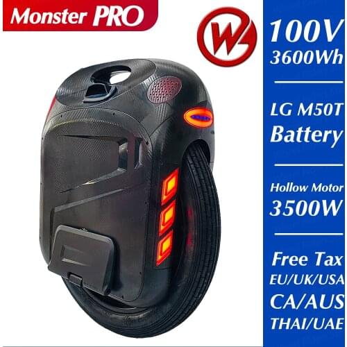 Gotway Monster pro Unicycle 2020 New Original 24 Inch 100V 3600WH pro 4000w Monster Self Balance One Wheel Electric Scooter