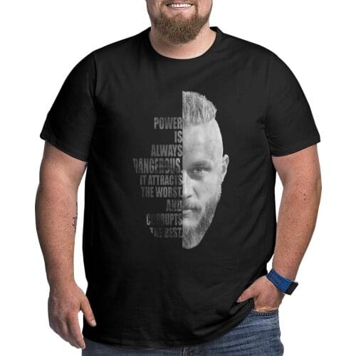 Ragnar Vikings T-Shirt Men Odin Valhalla Viking Awesome Cotton Big Tall Tees T Shirts Plus Size Big Size Large 4XL 5XL 6XL Tops