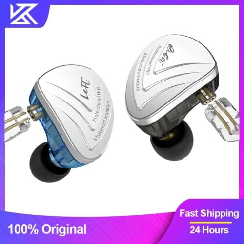 KZ AS16 Headset 16BA Balanced Armature Units HIFI Bass In Ear Monitor Earphones Noise Cancelling Earbuds Headphones For Phone