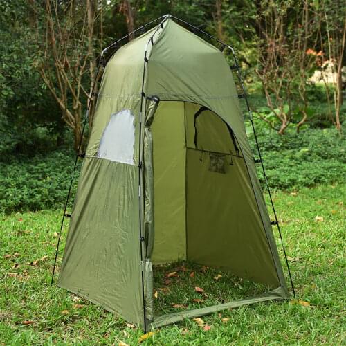 New Outdoor Portable Changing Tents Shelter Camping Shower Room Bathroom Single Moving Folding Ultralight Tents 120*120*195CM
