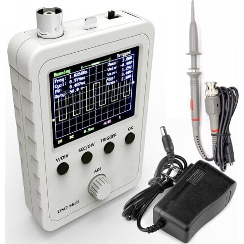 DSO150 Oscilloscope Handheld Oscilloscope Finished with NBC High Voltage Probe and Power Supply