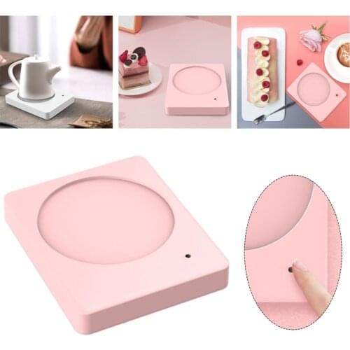 Portable Square Cup Warmer Heat Beverage Mug Mat Keep Drink Warm Heater Mugs