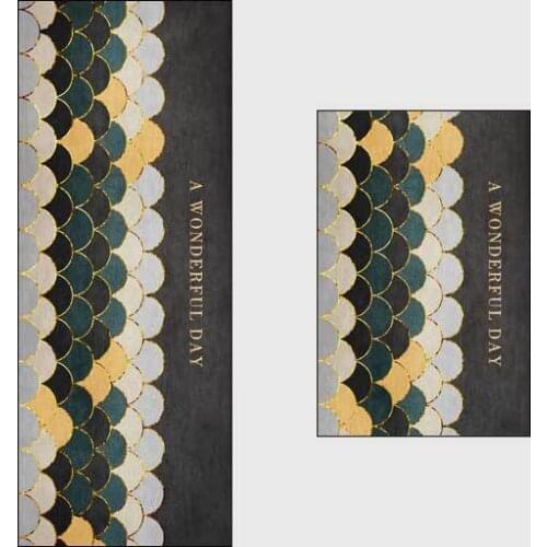 Kitchen Mat Cheaper Anti-slip Modern Area Rugs Living Room Balcony Bathroom Printed Carpet Doormat Hallway Geometric Bath Mat