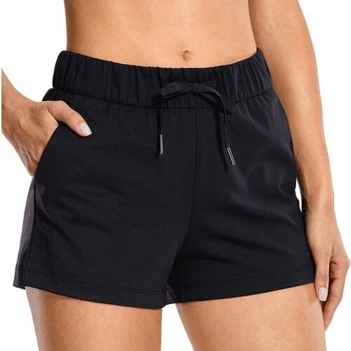 Sports Shorts Women Summer Trousers 2021 New Solid Color Shorts Casual Lady Elastic Waist Beach Correndo Short Pants