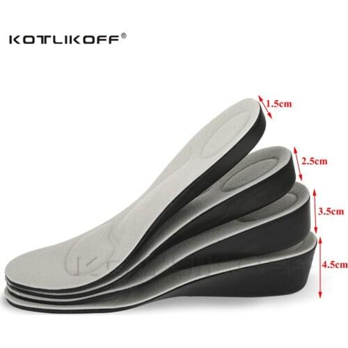 Invisible Height Increase Insole Unisex 1.5-4.5cm Heighten Heel Insert grow taller Increase Height Shoe Pad Heel Lift Taller