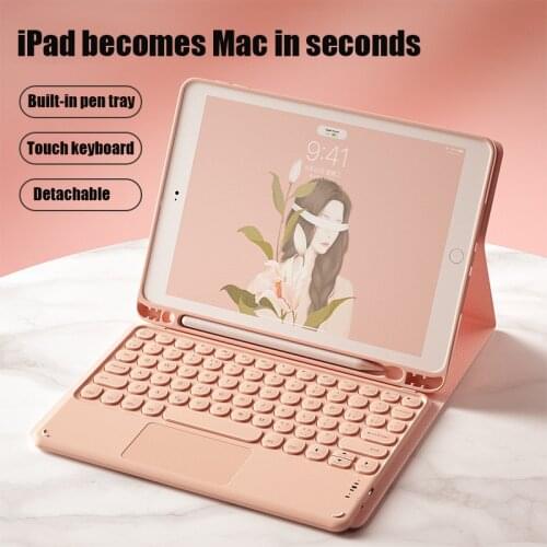Magic TouchPad Keyboard for iPad 10.2 Keyboard Case for Apple iPad 9.7 2017 2018 Air 2 3 4 Pro 9.7 10.5 11 2019 2020 2021 8th