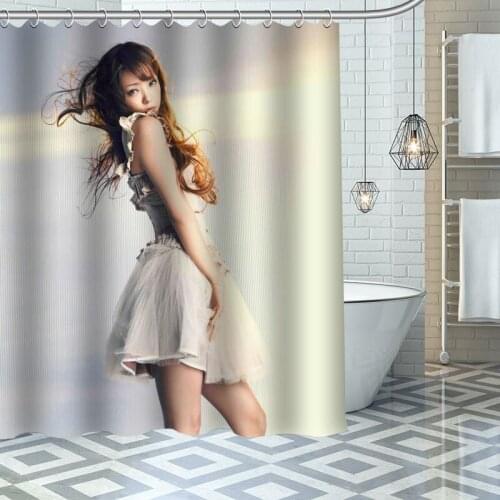 Custom High Quality Namie Amuro Shower Curtain Waterproof Bathroom Polyester Fabric Bathroom Curtain With Hooks