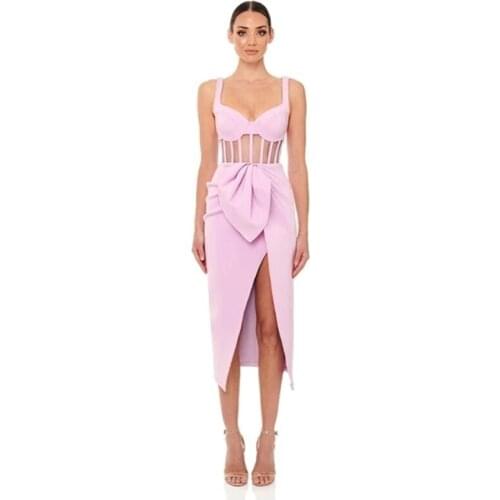 XIZOU Pink Summer Dresses