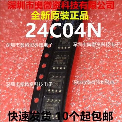 100% Original In Stock New AT24C04N 24C04 24C04N 24C04BN SOP-8 EEPROM (20pcs/lot