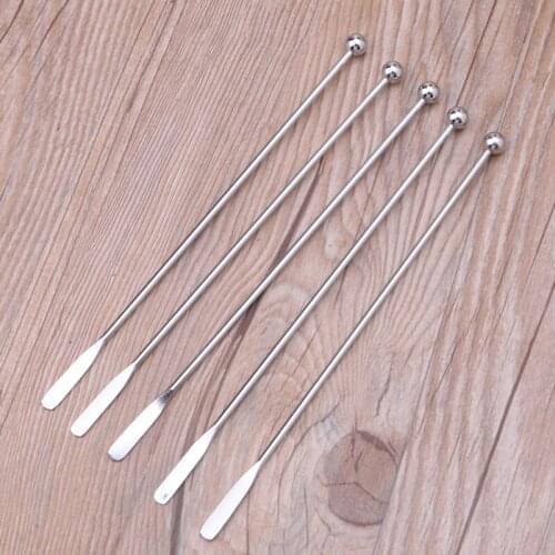 5Pcs 7.5" Stainless Steel Reusable Epoxy Resin Mixing Sticks Resin Tools Coffee Beverage Drink Stirring Stirrers Tools 1XCA