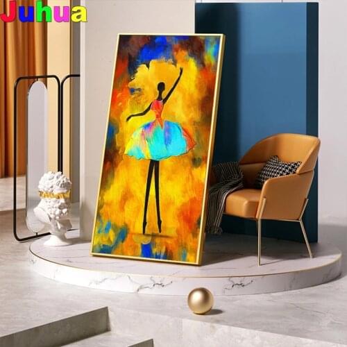 Dancing Girl diy Diamond Painting African Ballet woman Diamond Embroidery full square round drill mosaic Picture home decor