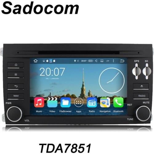 Android 7.1 2GB RAM Quad Core Car DVD Player Wifi 4G BT 4.0 handfree RADIO tuner GPS map For PORSCHE Cayenne 2006-2010
