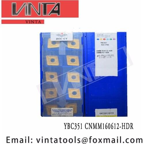 Free shipping high quality 10pcs/lots YBC251 YBC252 YBC351 CNMM160612-HDR cnc carbide turning inserts
