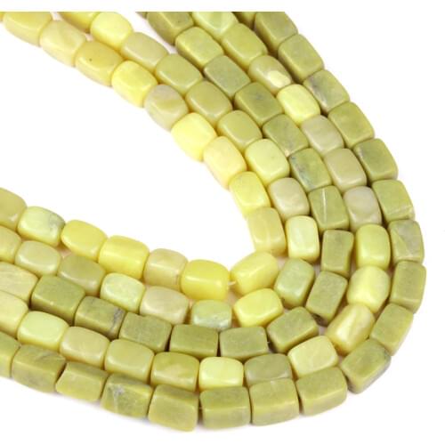 Natural Freeform Green Jades Stone Spacer Beads For Jewelry Making DIY jewelry Bracelet Gifts Loose Beads Accessories Wholesale