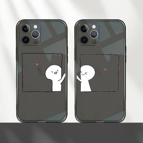 Girlfriends Girls Bff Best Friends Forever Phone Case For iPhone 12 11 8 7 mini pro X XS XR MAX Plus Black Transparent Cover