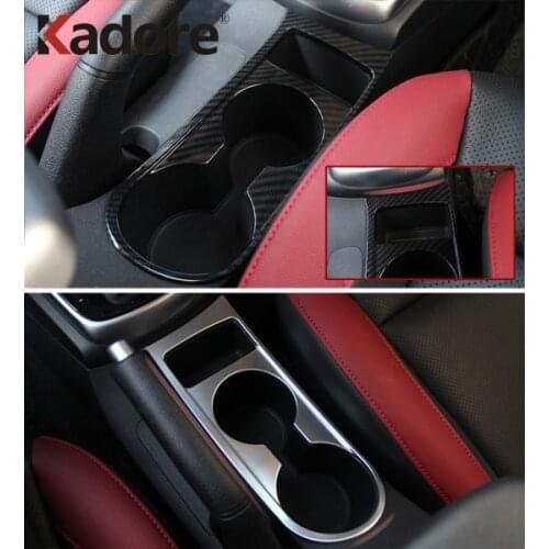 For Kia Rio X-line 2018 2019 SUV Stainless Steel Car Water Cup Holder Frame Decal Cover Trim Cover Interior Accessories