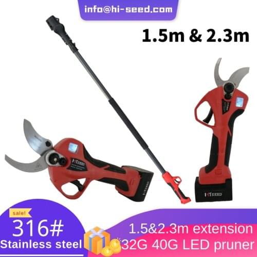 Extension and hand pruner 40mm opening size 3 battery kit Electric Shears Fruit Trees Cordless Lithium