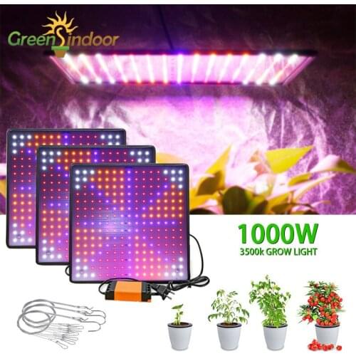 Grow Light 1000W Full Spectrum Phyto Lamp For Indoor Growth Greenhouse Phytolamp Plant Growing Led Lamp Ultra Thin Panel 85-265V