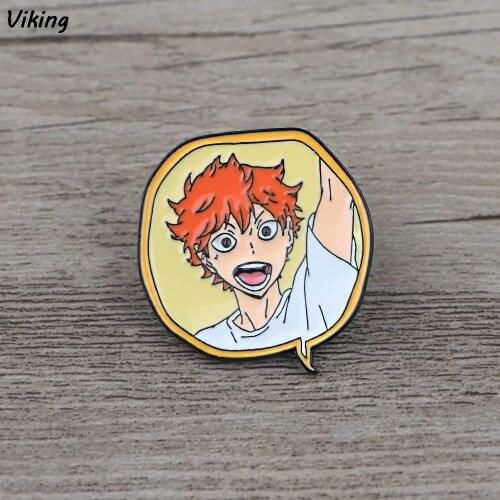 G1473 Anime Metal Enamel Brooches Fashion Cartoon Badges Pin Cute Backpack Coat Lapel Pins Jewelry Accessories