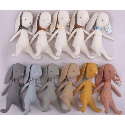 Cute Stuffed Rabbit Plush Toy Soft Toys Bunny Doll Birthday Gifts for Children Baby Accompany Sleep Toy Baby Photo Prop