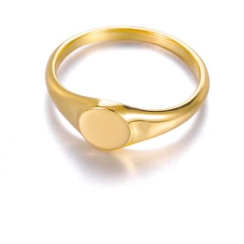 Minimalist Irregular Round Circle Geometric Ring Gold Silver Color Open Finger Ring For Women Men Female Wedding Jewelry Gifts