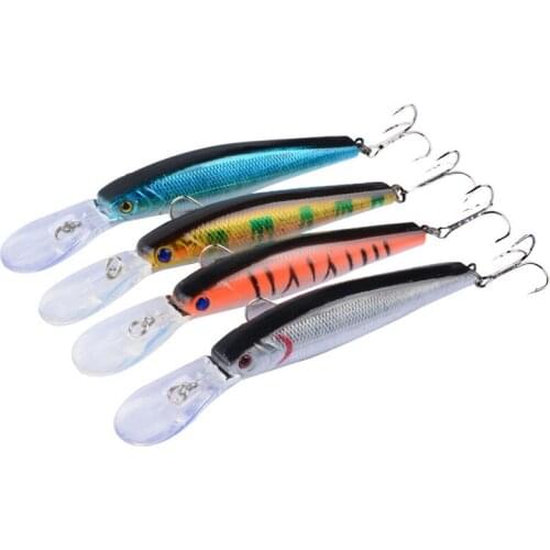 Minnow 125mm 14g Fishing Lures Deep Diving Lure Swimbait Ice Fish Crankbait Whopper Plopper Sink Bass Bait Japan Tackle Pesca