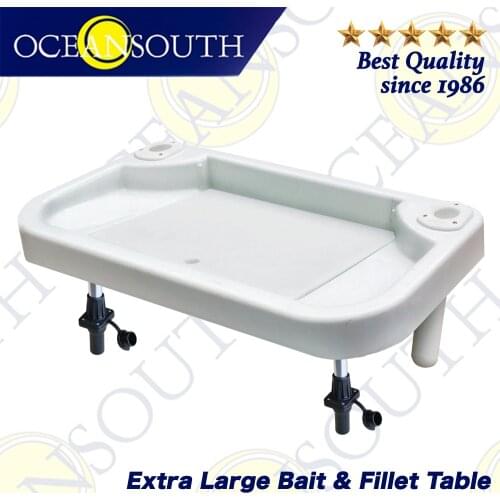 Oceansouth Extra Large Bait Fillet Table Board Fishing Gear Aluminium Shaft Strength Marine Canoe Yacht Fishing-Boat Accessories