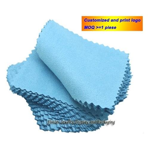 Silver Jewelry Cleaning Gold Cleaner Polishing Cloth 80x80mm Cheapest Double Sides Cotton Flannels Fabric