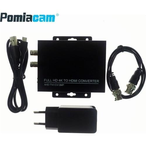 One Channel AHD TVI CVI CVBS Video Converter4K Image Loop Output 1080P HDMI Output Video Transimission Tool Auto Match HD Input