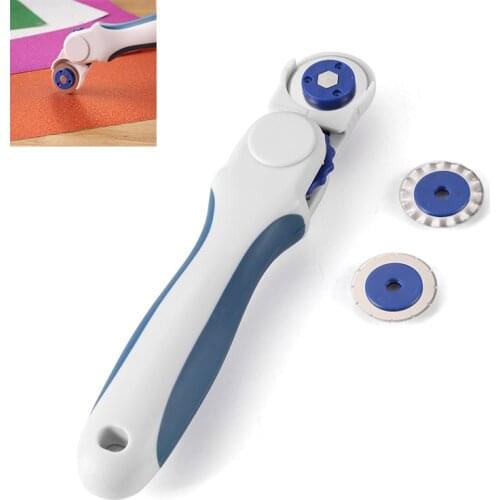 Three in One Rotary Cutter for Leather Cloth Felt Paper Cutting Tool Patchwork Sewing Accessory 2021 New