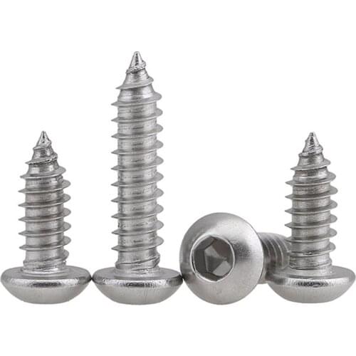 Wkooa Button Head Self Tapping Screws Stainless Steel 304