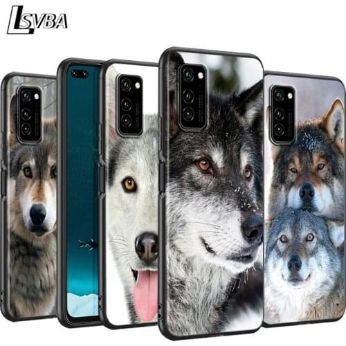 Husky Bulldog Wolf Silicone Phone Case for Huawei P30 P20 P40 Lite E Pro P Smart Z Plus 2019 P10 P9 Lite Black Cover