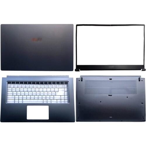 Blue NEW Laptops For MSI Summit B15 MS-1552 LCD Back Cover/Front Bezel/Palmrest/Bottom Case Laptop Computer Case