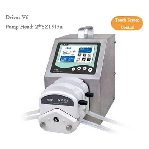 U.S. Solid Peristaltic Pump V6 Dispensing 2 channel 2*YZ1515x 0.007 - 2280 ml/min per channel CE Certification One Year Warranty
