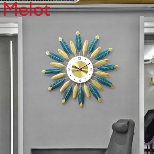 Light Luxury Wall Clock Living Room Simple Clock Art Pocket Watch Home Hanging Wall Clock Creative Decoration Avant-garde Art