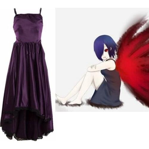 High-Q Unisex Anime Cos Tokyo Ghoul Touka Kirishima Daily Cosplay Costumes Uniform Dress Sets