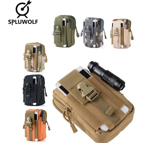 Waterproof Military Tactical Molle Pouch Belt Waist Pack Bag Small Pocket for 5.5/6 Inches Mobile Phone
