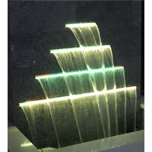 Spillway Wall waterfall Garden pool landscape waterfall,Swimming pool water waterfall,overflow fountain Acrylic waterfall