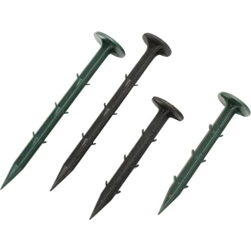 11cm 16cm gardening plastic nail Ground nail fixing bracket Greenhouse agricultural cloth net fixing plastic 6pcs