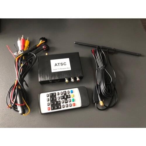 12V-24V Car ATSC North America Digital TV Receiver Box Full One Seg With Tuner Antenna