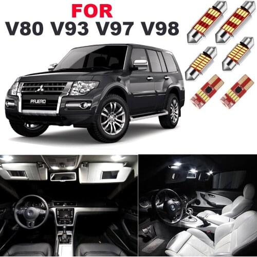 17pcs Led Interior Lights For Mitsubishi Montero Shogun Pajero 4 V80 V93 V97 V98 2007 - 2016 2017 2018 2019 2020 Canbus