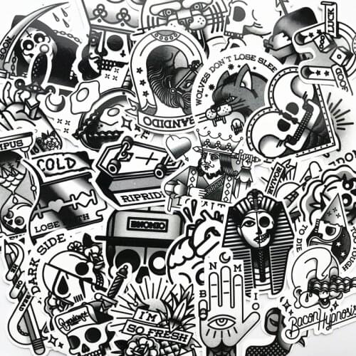 29 pcs Mixed funny 2021 old school Home decor waterproof on laptop sticker decal fridge skateboard doodle stickers toy