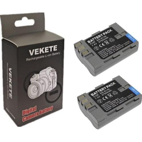 2pcs/Lot EN-EL3e EN EL3e ENEL3e Batteries for Nikon D30 D50 D70 D70S D90 D80 D100 D200 D300 D300S D700 Digital Camera
