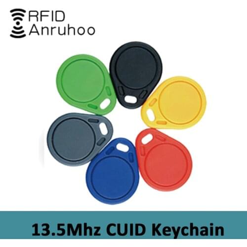 5/10PCS RFID Anti-Shielding Keychain Fob CUID Smart Chip Card 13.56Mhz Rewritable Copy Cloning Label Badge Copier Duplicator