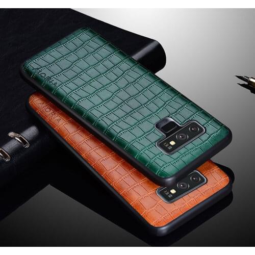 Case for Samsung galaxy Note 9 funda luxury crocodile pattern leather soft TPU hard cover for samsung note 9 case capa funda