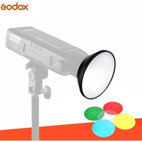 Godox AD-M Standard Reflector Beauty Dish with 5 Color Filters Soft Diffuser for Godox AD200 AD180 AD360 AD360II Camera Flashes